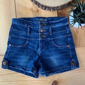 Refuge High-Waisted Jean Shorts